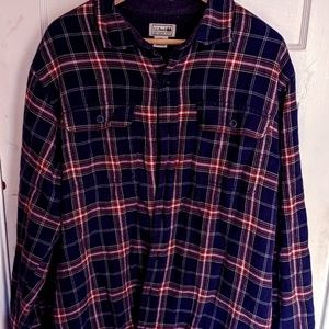 L.L. Bean Fleece lined Flannel Button up